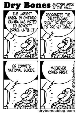 CANDADIANS BOYCOTT ISRAEL by Yaakov Kirschen