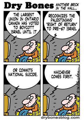 CANADIANS BOYCOTT ISRAEL by Yaakov Kirschen