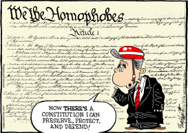 WE THE HOMOPHOBES by Bob Englehart