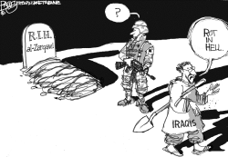 AL-ZARQAWI IN HELL by Pat Bagley