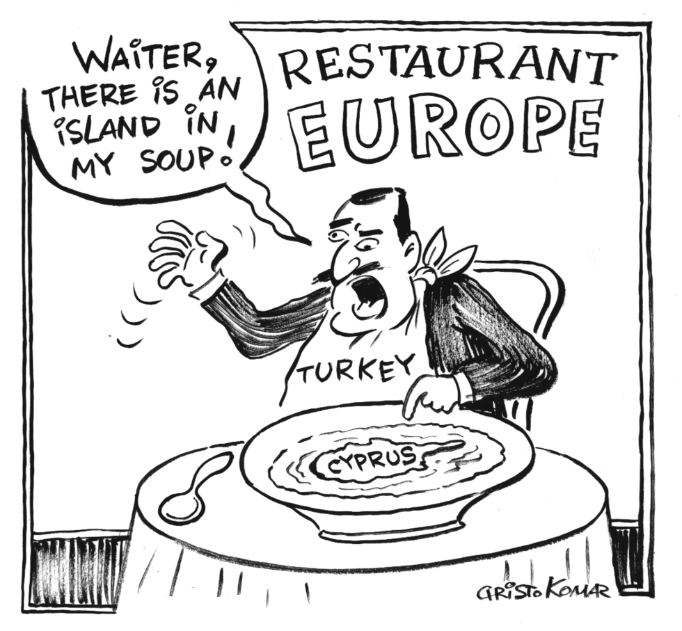  TURKEYS EURO-SOUP - B&W by Christo Komarnitski