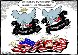 FLAG AMENDMENT by Bob Englehart