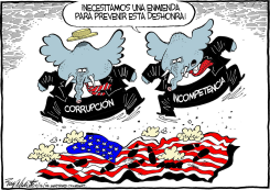 ENMIENDA PARA LA BANDERA  by Bob Englehart