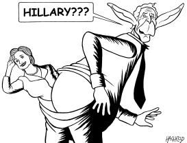 BUSH AND HILLARY by Rainer Hachfeld