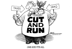 CUT AND RUN - ONE SIZE FITS ALL by RJ Matson