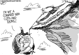 CUT AND RUN BLOWHARDS by Pat Bagley