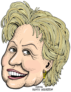 HILLARY CLINTON by Wolverton