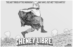 CHENEY LIBRE-GRAYSCALE by RJ Matson