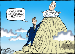 WARREN BUFFETT by Bob Englehart