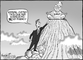 WARREN BUFFET by Bob Englehart