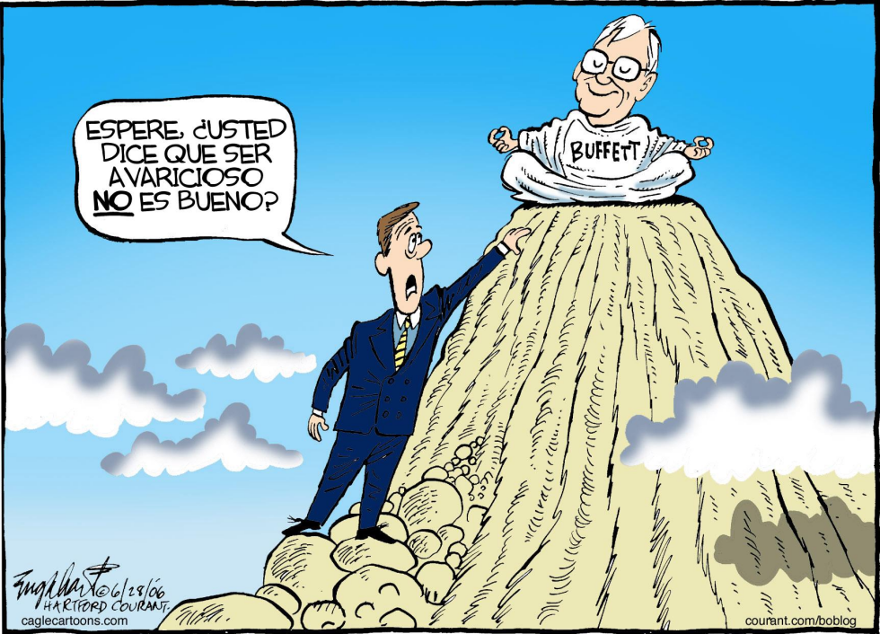  WARREN BUFFET  by Bob Englehart