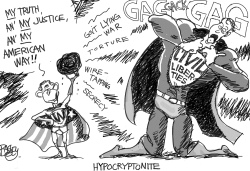 SUPER BUSH HYPOCTYPTONITE by Pat Bagley