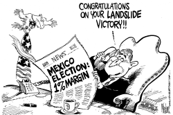 MEXICO LANDSLIDE VICTORY by Mike Lane