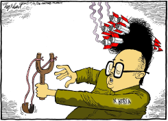 NORTH KOREA MISSILES by Bob Englehart