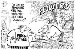 FLOWERS FOR KEN LAY by Mike Lane