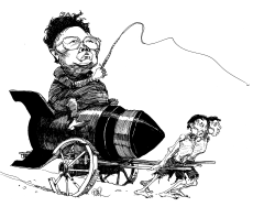 KIM JONG IL AND THE BOMB by Riber Hansson