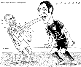 ZIDANE Y MATERAZZI by Osmani Simanca