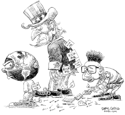 KOREA KICK ME by Daryl Cagle