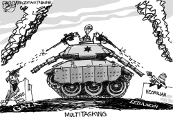 ISRAEL FIGHTS A TWOFER by Pat Bagley