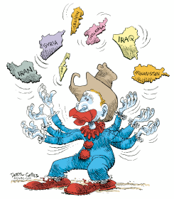 WORLD JUGGLING by Daryl Cagle