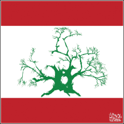 LEBANESE FLAG by Aislin