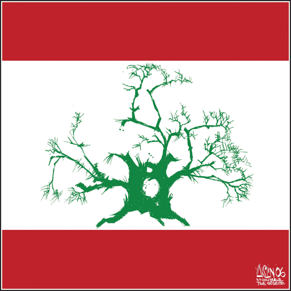  LEBANESE FLAG by Aislin