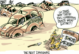 DINOSAUR SUV by Pat Bagley