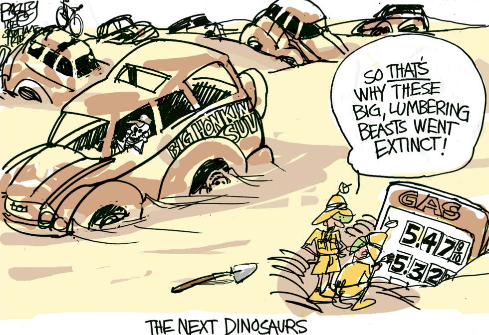  DINOSAUR SUV by Pat Bagley