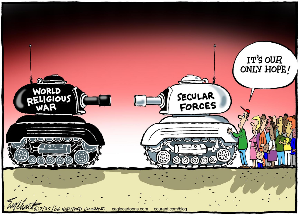  WORLD RELIGIOUS WAR 1 by Bob Englehart