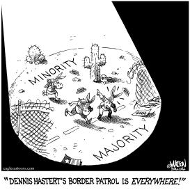 HOUSE SPEAKER PATROLS PARTISAN BORDER by RJ Matson