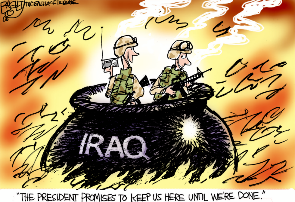  WELL DONE IN IRAQ by Pat Bagley