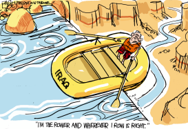 ROWER-IN-CHIEF by Pat Bagley