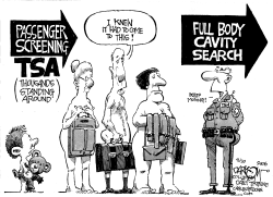 TSA ASKS THE PROBING QUESTIONS by John Darkow