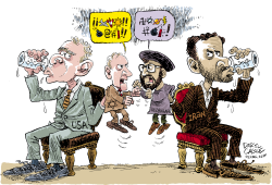 VENTRILOCUOS IRAN-USA  by Daryl Cagle