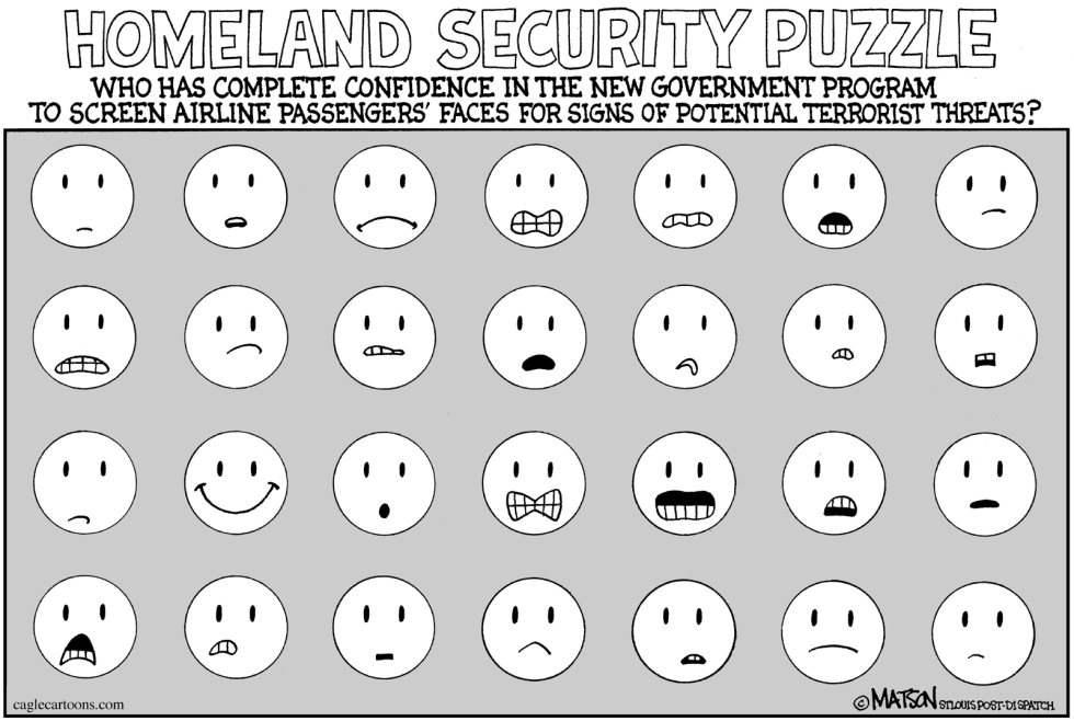  AIRLINE PASSENGER FACE SCREENING by RJ Matson