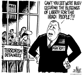 ASHCROFT'S TERRORIST DETAINEES by Mike Lane