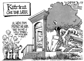 FEMA LATE TO THE PARTY by John Darkow