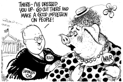 LIPSTICK ON THE WAR PIG by Mike Lane