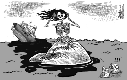 PETRON OIL SPILL IN THE PHILIPPINES by Manny Francisco