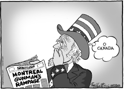 MONTREAL GUNMAN by Bob Englehart