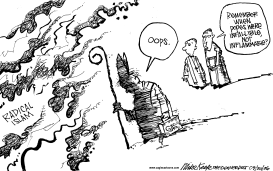 THE POPE ON ISLAM by Mike Keefe