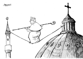 BENEDICT XVI AS BALANCER by Petar Pismestrovic