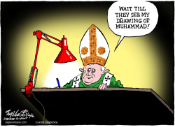 POPE BENEDICT by Bob Englehart