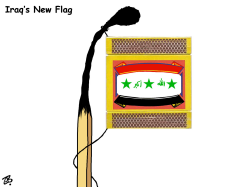 IRAQS NEW FLAG by Emad Hajjaj