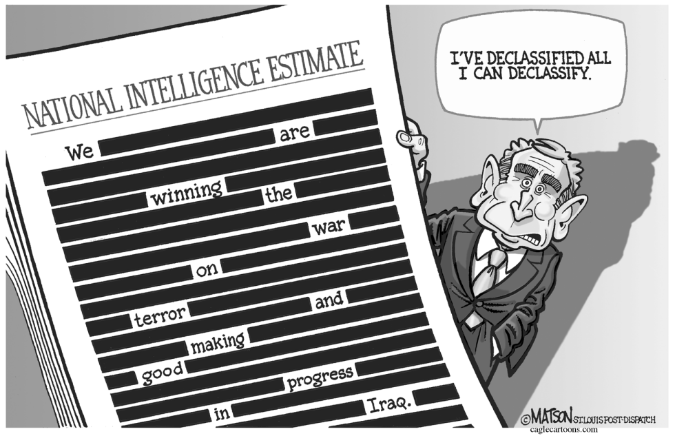  DECLASSIFIED NATIONAL INTELLIGENCE ESTIMATE by RJ Matson