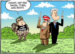 CLINTON AND BUSH by Bob Englehart