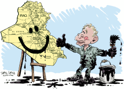 LA SONRISA DE IRAQ  by Daryl Cagle