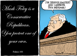 DENNIS HASTERT by Bob Englehart