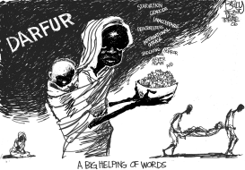 WORDS FOR DARFUR by Pat Bagley