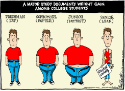 FAT COLLEGE STUDENTS by Bob Englehart